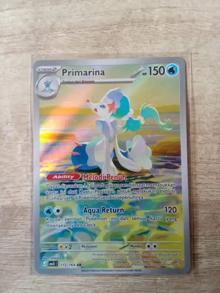 Pokemon TCG Primarina AR