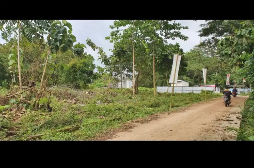 Dijual tanah kosong siap bangun,  tanpa perlu ditimbun, depan jalan,
