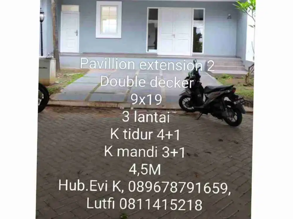 Dijual Rumah Double Decker di Pavilion Residence Tjg Bunga Makassar