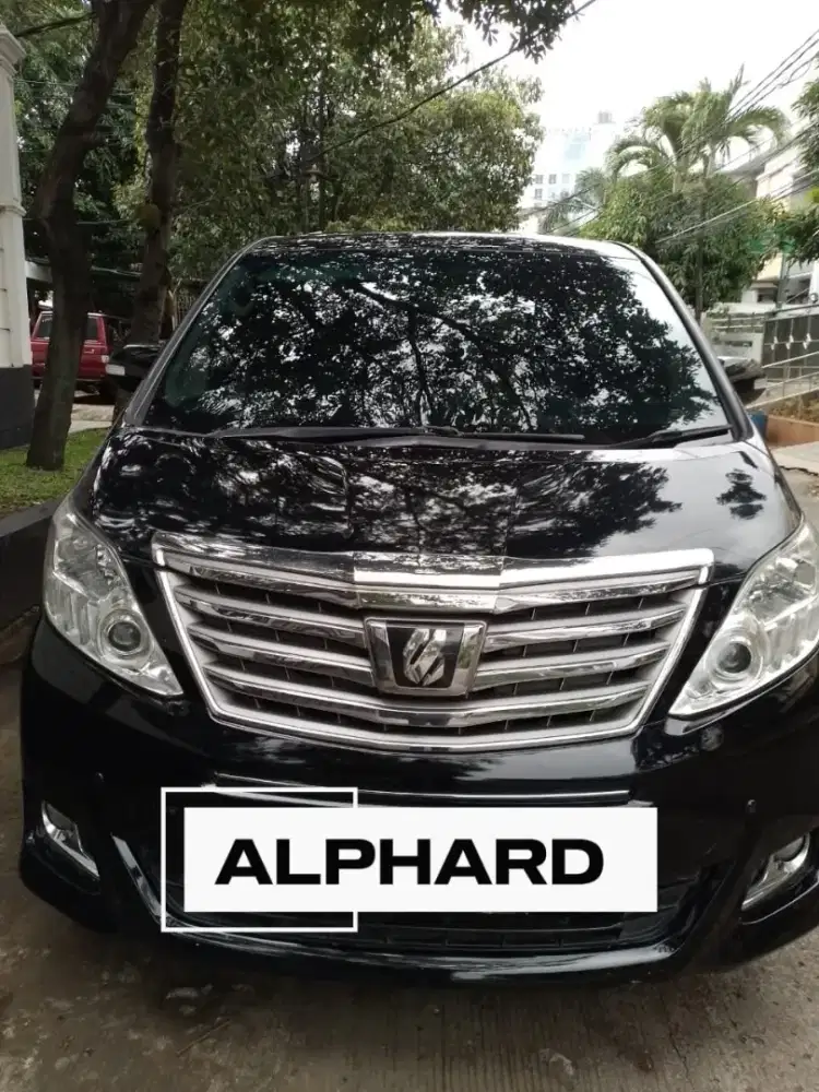 Alphard 2.4 AT Hitam pemakaian Pribadi