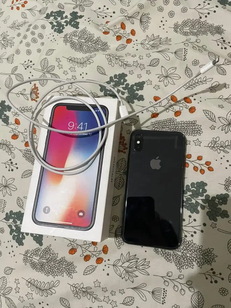 Jual cepat iPhone X 256 iBox No Minus