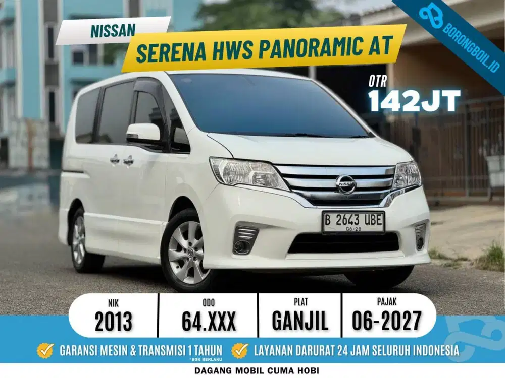 Nissan Serena Highway Star Panoramic AT Putih Metalik 2013