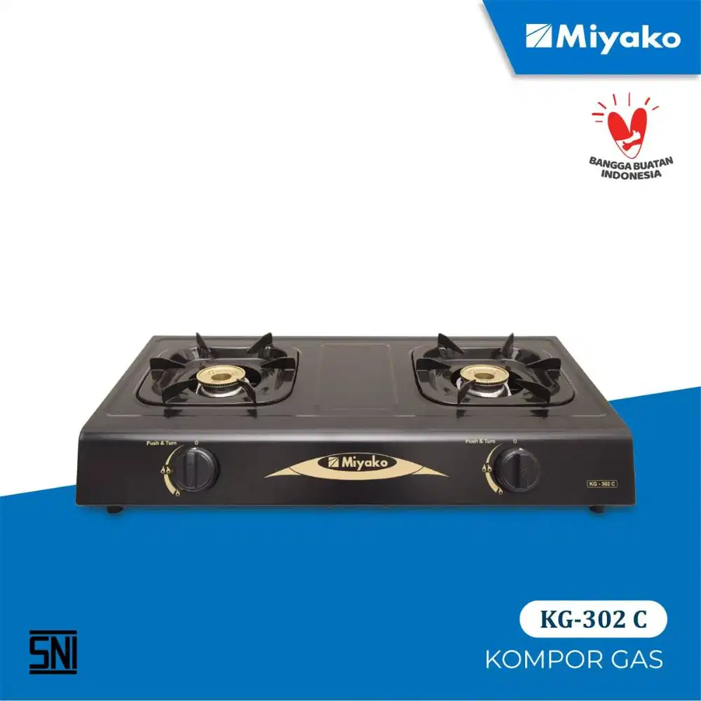 Kompor Gas 2 Tungku Miyako KG-302 C