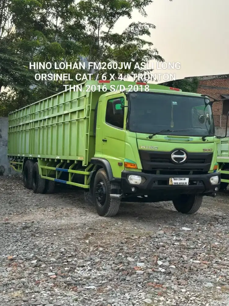 HINO LOHAN FM260JW ASLI LONG BAK BESI BARU 6X4 TRONTON ISTIMEWA SEKALI