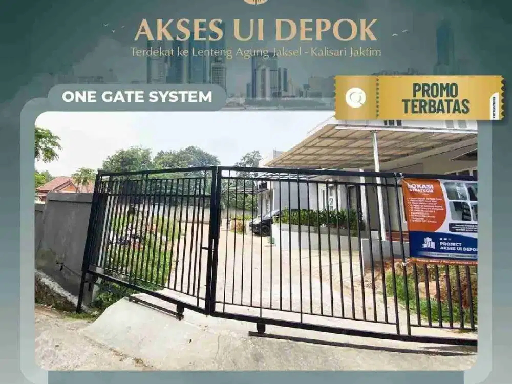 Cluster rumah perbatasan Cijantung dan Lenteng Agung Jakarta