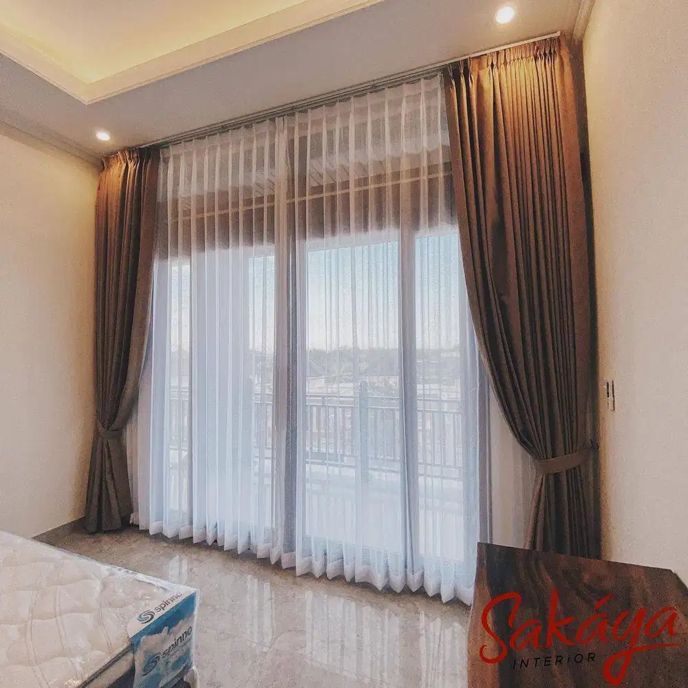 Jual Gorden Jendela & Pintu Gordyn Model Terbaru Wallpaper Dinding 3D