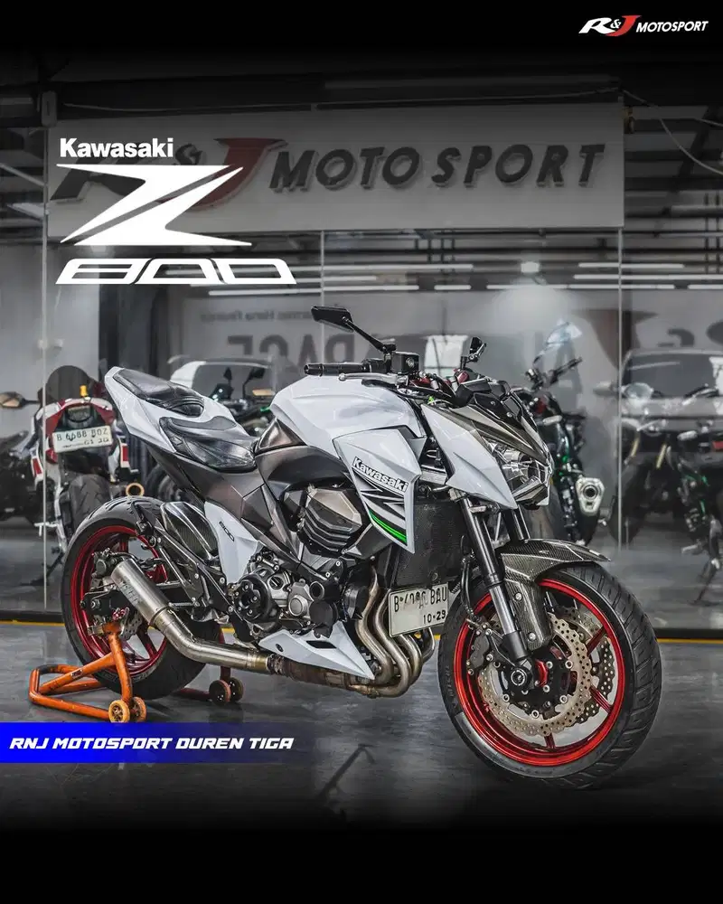 ‎Kawasaki Z800 Nik 2014 Rockvan White Colour Full Paper