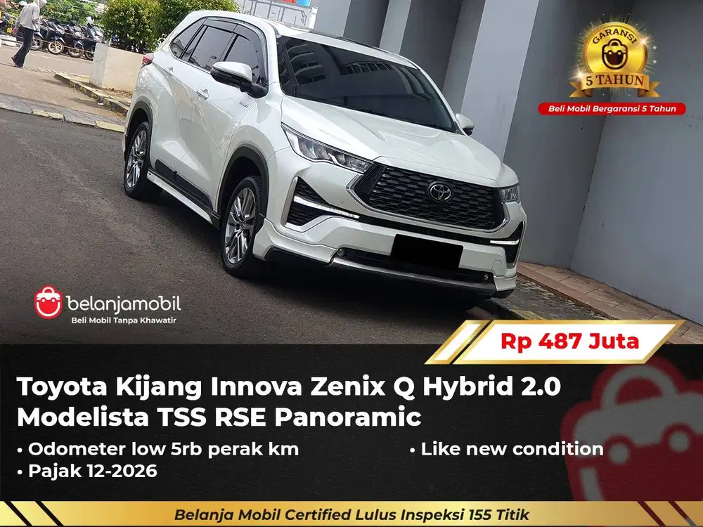 [LOW KM 5RB] Toyota Innova Zenix Q Hybrid 2.0 Modelista RSE 2023/2024