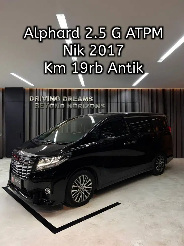 Toyota Alphard 2.5 G ATPM 2018 Hitam Km19rb B2409UFV Nik 2017
