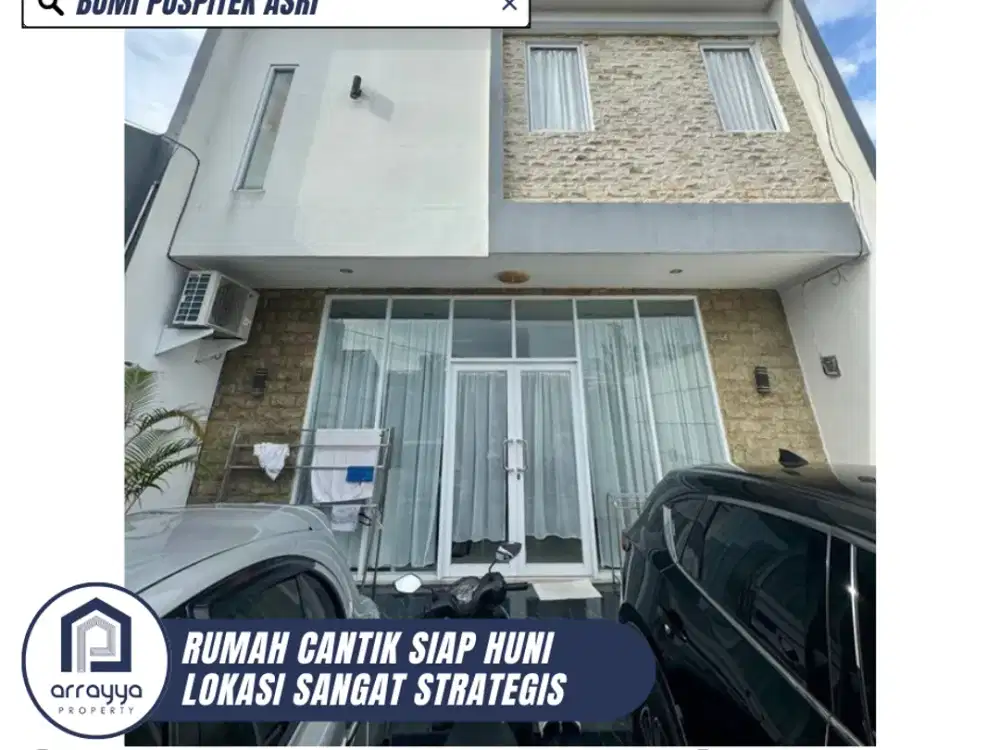 DIJUAL RUMAH CANTK SIAP HUNI 2 LANTAI SEMI FURNISH DI BUMI PUSPITEK ASRI (DM84)