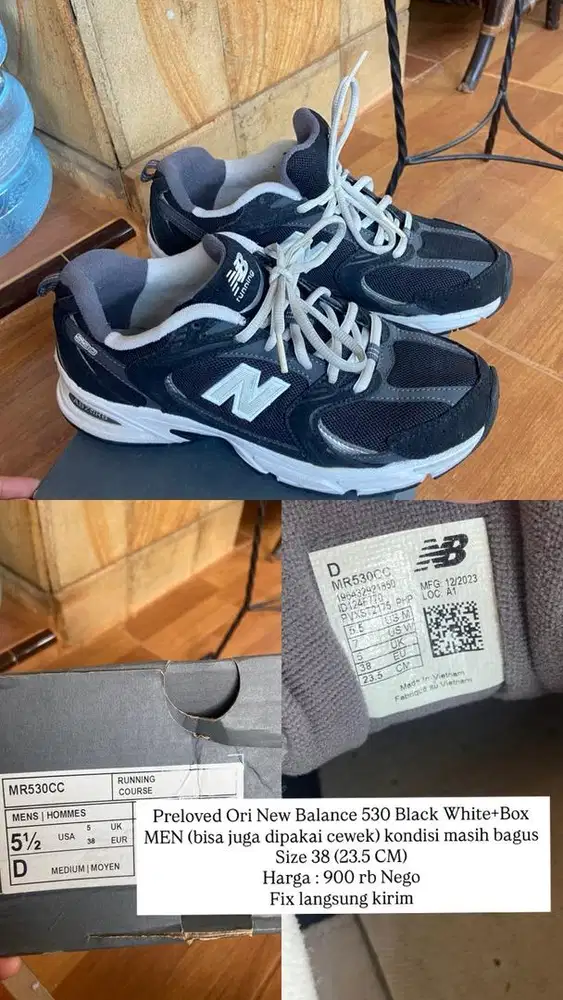 Dijual sepatu Preloved Ori New Balance 530