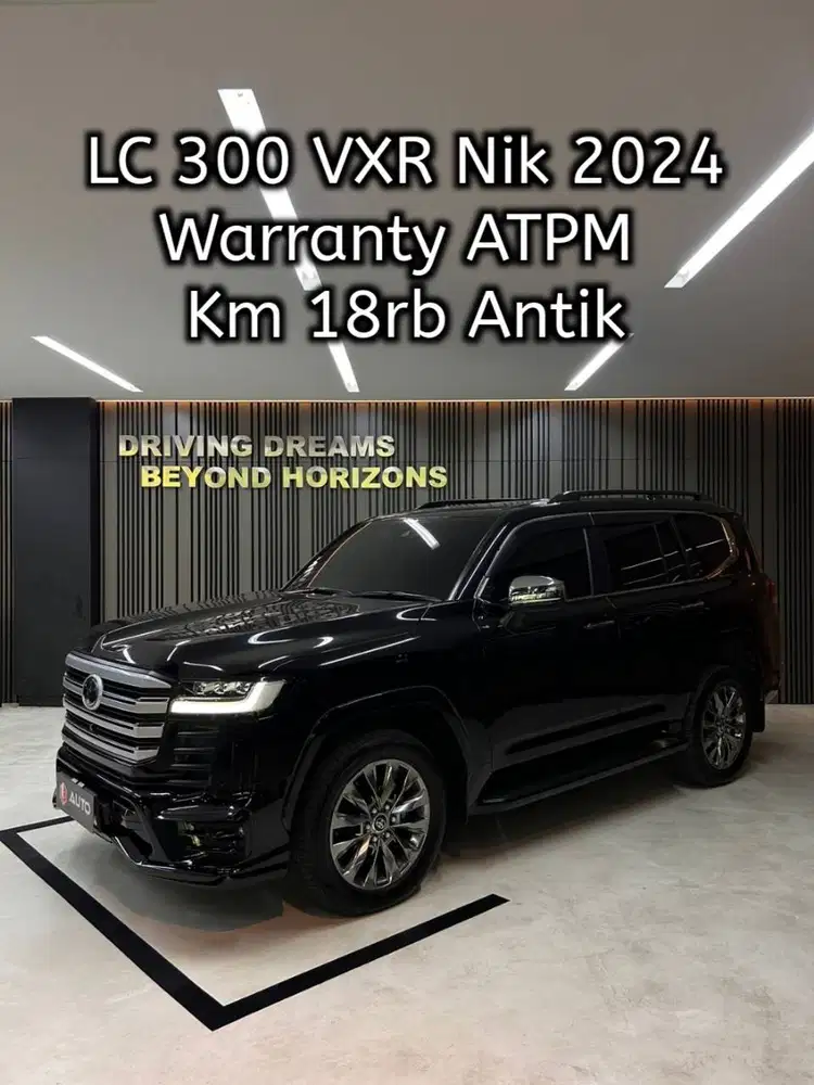 Toyota Land Cruiser LC300 VXR 2025 LC 300 Hitam Km18rb Nik 2024 B77ING
