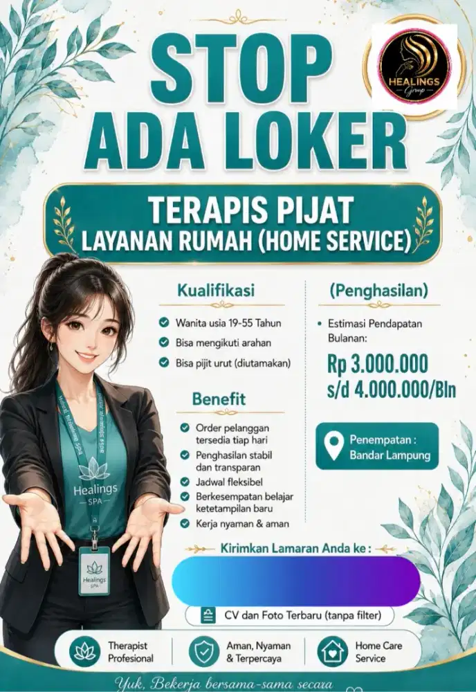 Loker terapis pijat bandar lampung