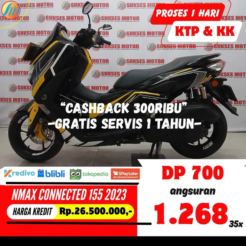 YAMAHA NMAX CONNECTED 155 2023 KREDIT DP 700RIBU ANGSURAN RINGAN