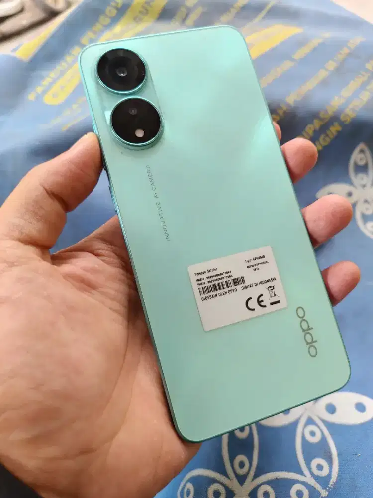 Oppo a78 4G 8/256 resmi Indonesia warna hijau laut