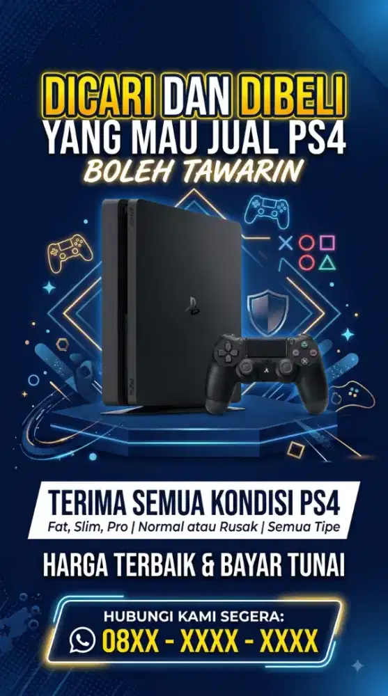 Di cari yg mau jual PS 4/ps4 1tb/500gb boleh tawari saya beli langsung