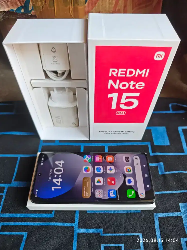 Redmi Note 15 5G 6/128 Fulset ori mulus pmkian sgkt saja