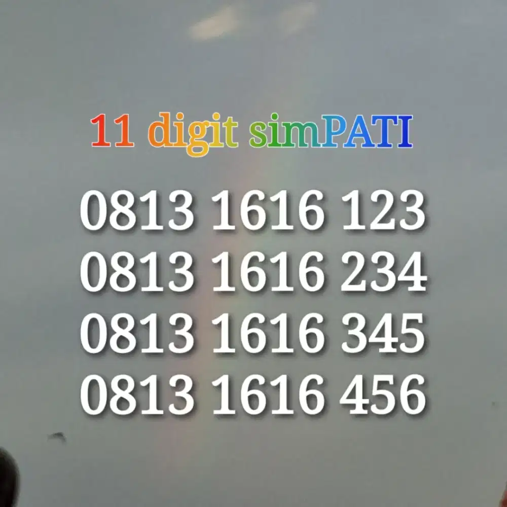 simpati nomor cantik 11 angka