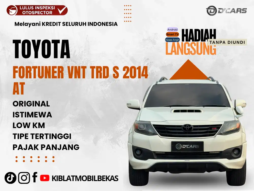 DIJUAL DP 80JT AN TOYOTA FORTUNER VNT TRD S MATIC 2014