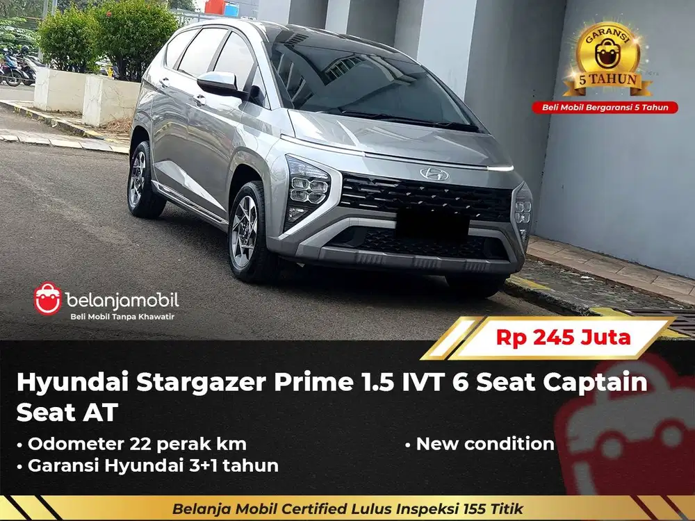 [ KM 22 PERAK ] Hyundai Stargazer Prime 1.5 IVT Captain Seat 2026/2025