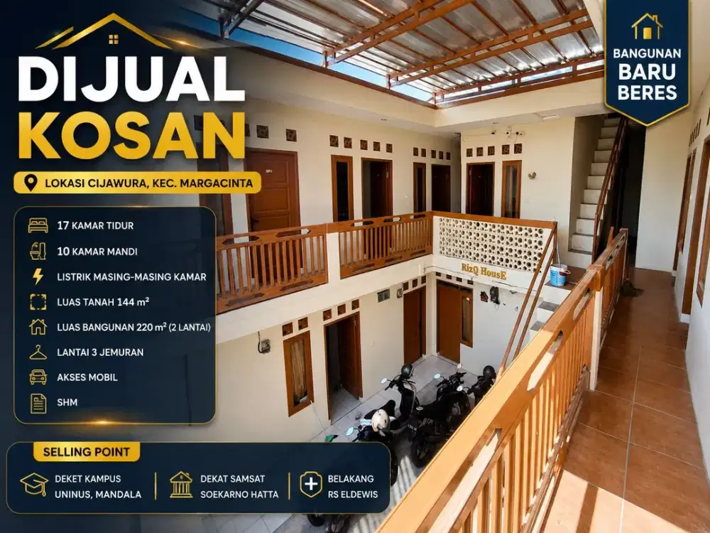 JUAL KOST DI BUAH BATU READY UNIT SIAP MENGHASILKAN