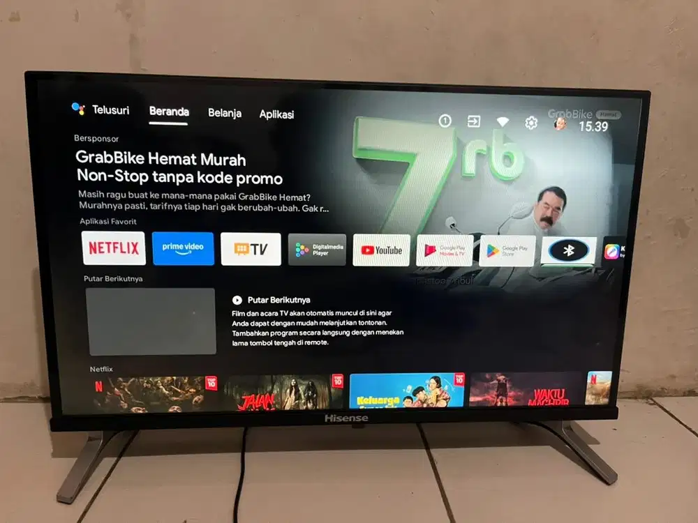 tv android Led hisense 32inc android smart digital