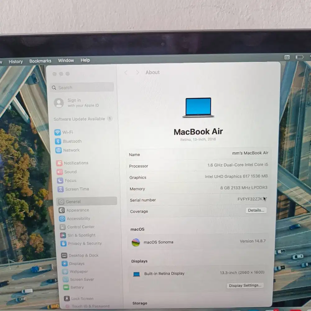 MacBook Air A1932 2018 | Core i5 | RAM 8GB | SSD 256GB | Retina 13