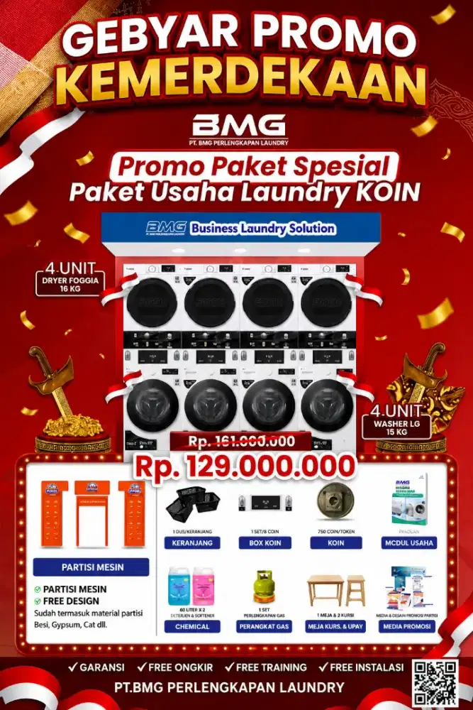 Paket Usaha Laundry Koin