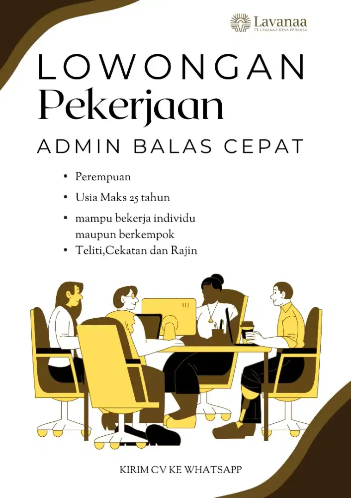 Dibutuhkan Segera Admin Bales Cepat