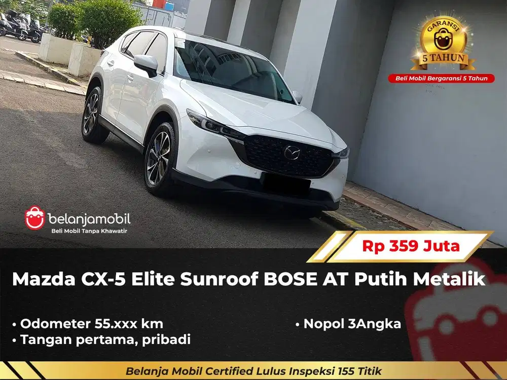 [ GARANSI 5TH ] Mazda CX5 CX 5 CX-5 Elite Sunroof Bose AT 2023/2024