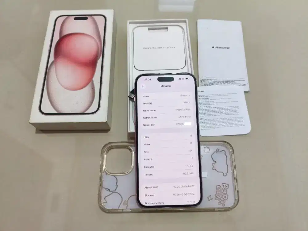 iPhone 15 Plus iBox 128GB Pink Fullset Nominus