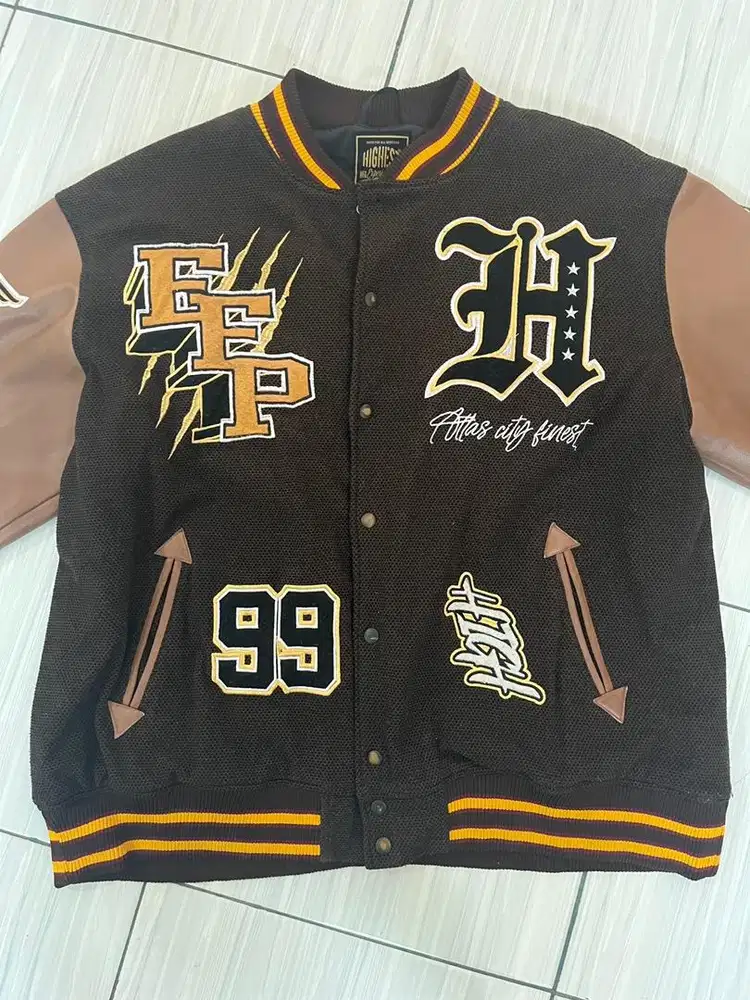Highest Varsity Leather Jacket 4XL preloved
