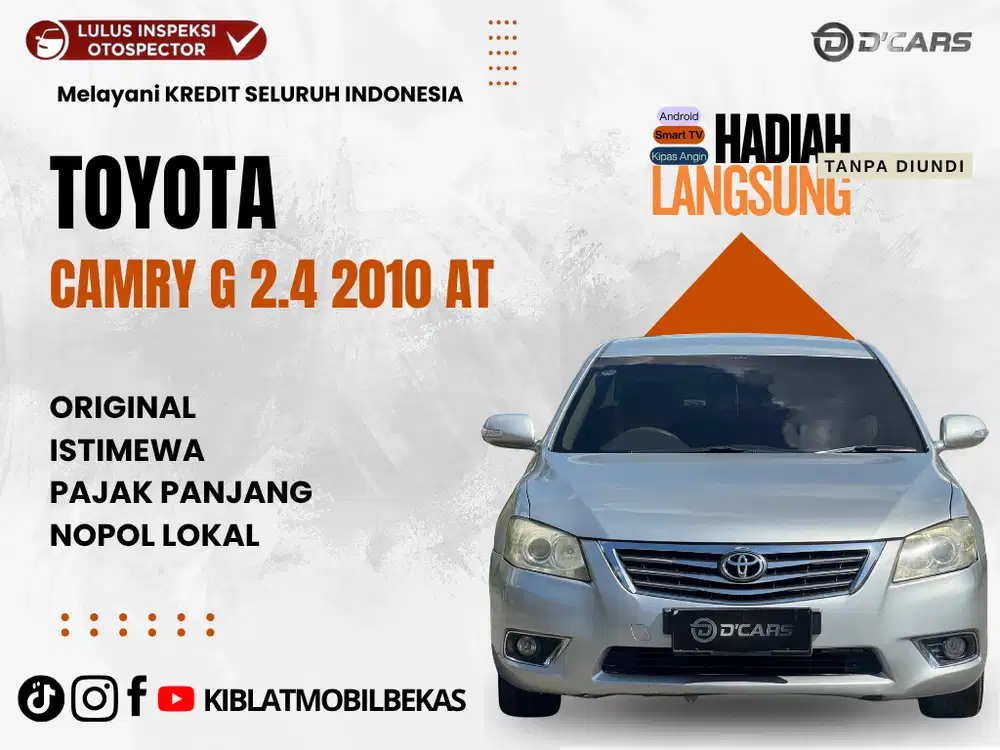 DIJUAL TOYOTA CAMRY 2.4 G MATIC 2010