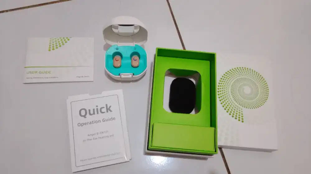 Hearing Aid Z-127C Skin – Sepasang + Charging Case – Import Singapore