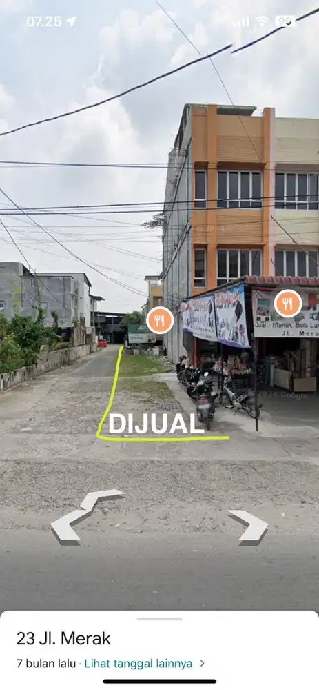 TANAH (KAVLING RUKO) JALAN MERAK MEDAN SUNGGAL (DEPAN ALFAMIDI MERAK)