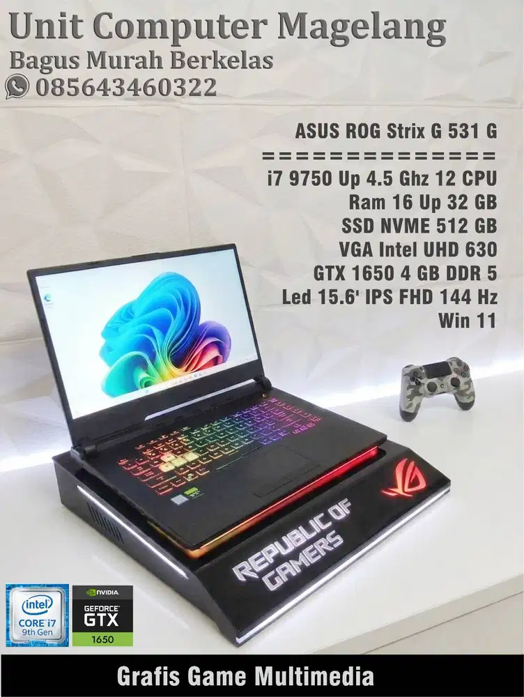 ASUS ROG Strix  G531 G ( Highend) i7 9750 H II 16 GB II GTX 1650 4 GB