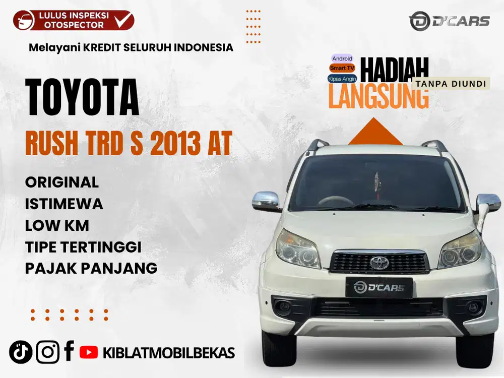 DIJUAL DP 30JT AN TOYOTA RUSH TRD S MATIC 2013