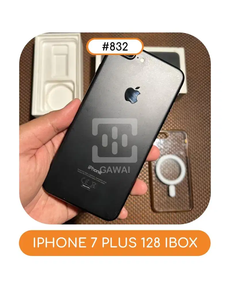 #832 Iphone 7 Plus Black 128 Ibox BH 76%