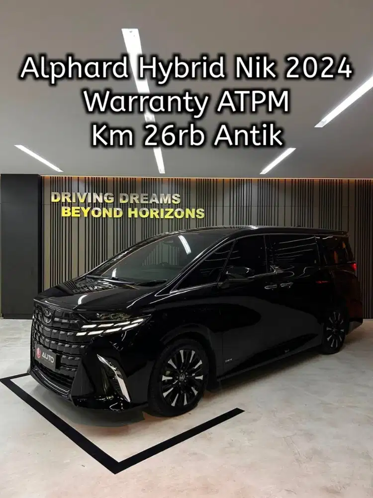 Toyota Alphard 2.5 HEV Hybrid 2024 Hitam Km26rb B2347UYN