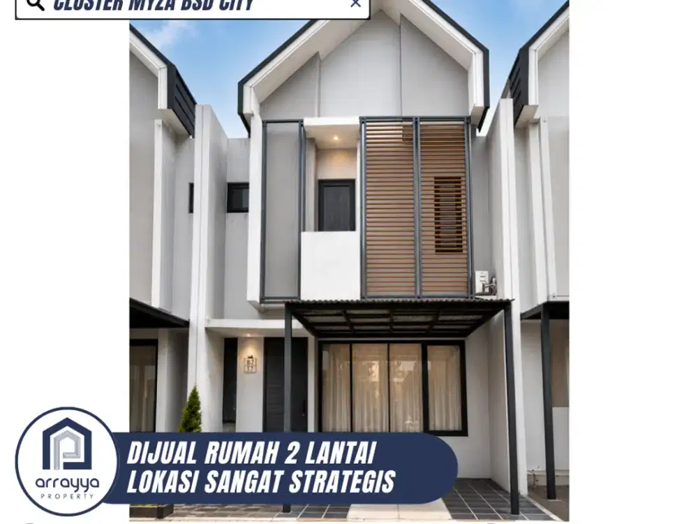 DIJUAL RUMAH CANTIK SIAP HUNI FULL FURNISH DI MYZA BSD (DMB60)
