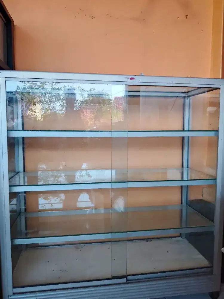 Etalase Kaca Alumunium 1 Meter
