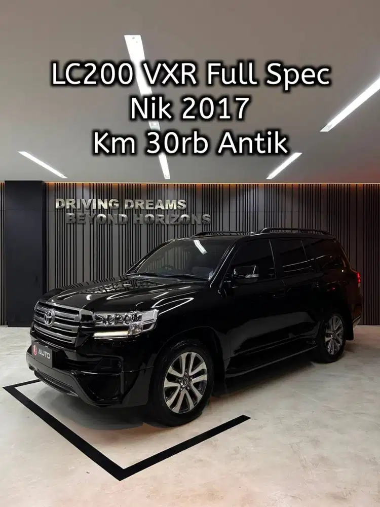 Toyota Land Cruiser VXR Full Spec 2017 Hitam LC LC200 Km30rb B29HBN
