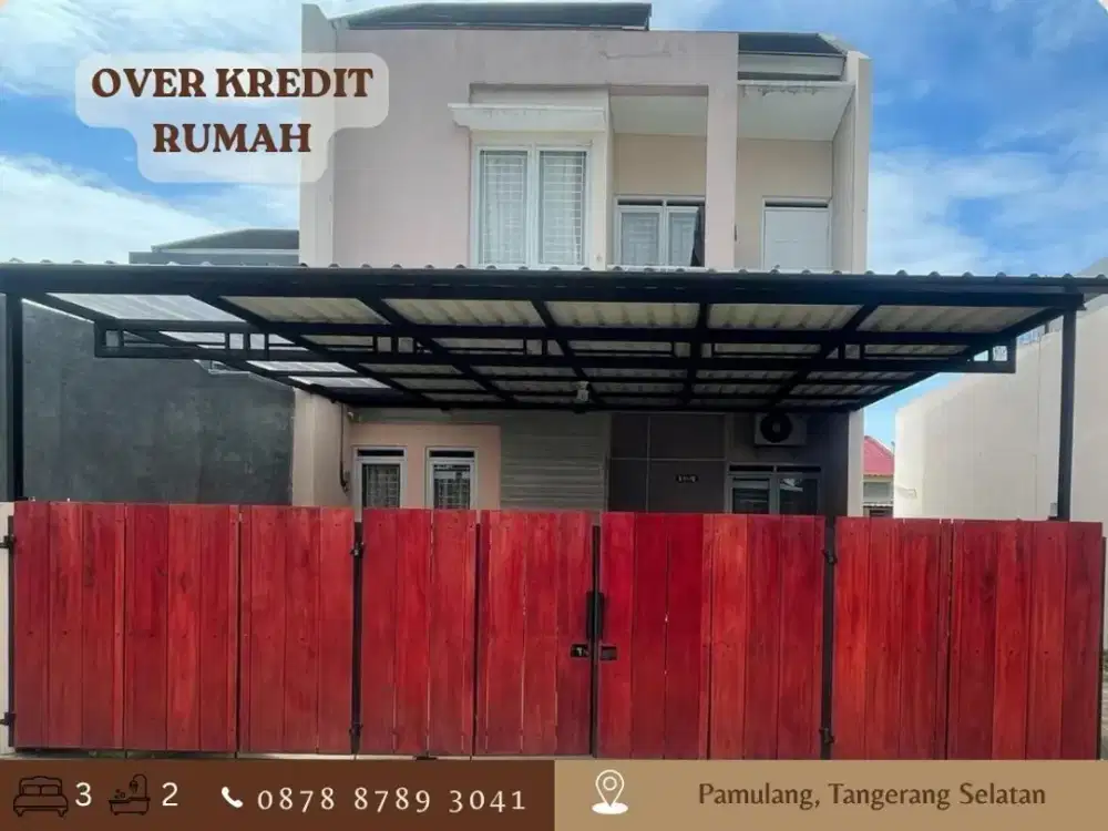 OVER KREDIT Rumah 2LT 139JT di Pamulang Tangsel dkt Kampus UNPAM
