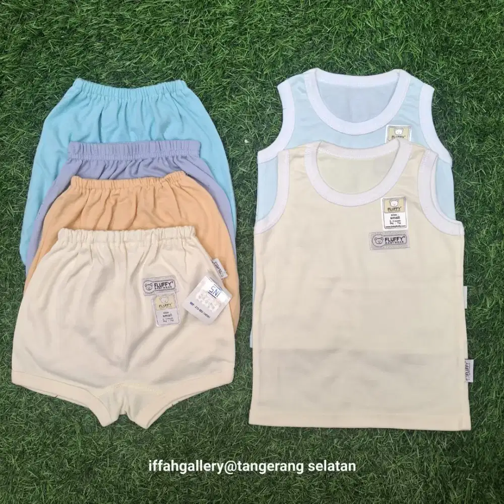 Baju Bayi Baru Lembut Adem 1 Set 6 Pcs Siap Pakai