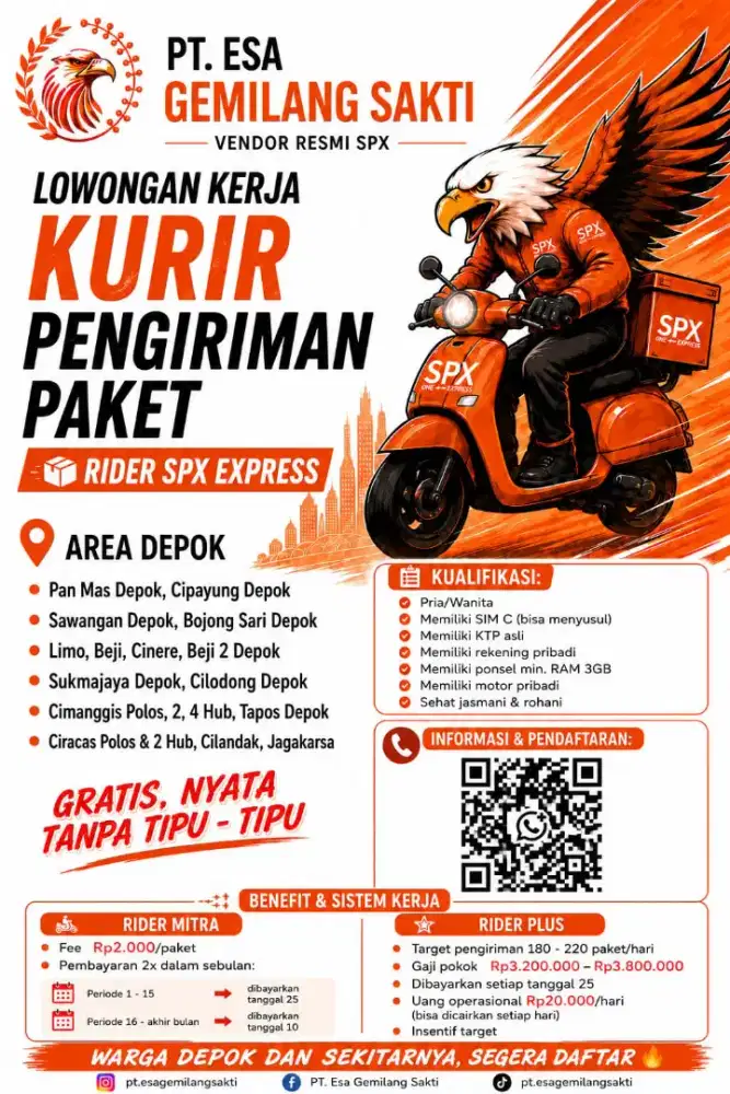 LOWONGAN KERJA KURIR MOTOR SPX EXPRESS