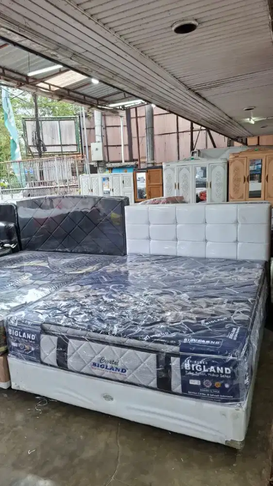 Kasur springbed Bigland tipe crystal pillowtop no.2 uk.160x200