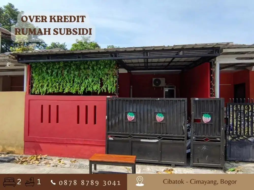 Rumah Subsidi OVER KREDIT FREE AC ccln 1 jtan di Cibatok Cimayang Bogor