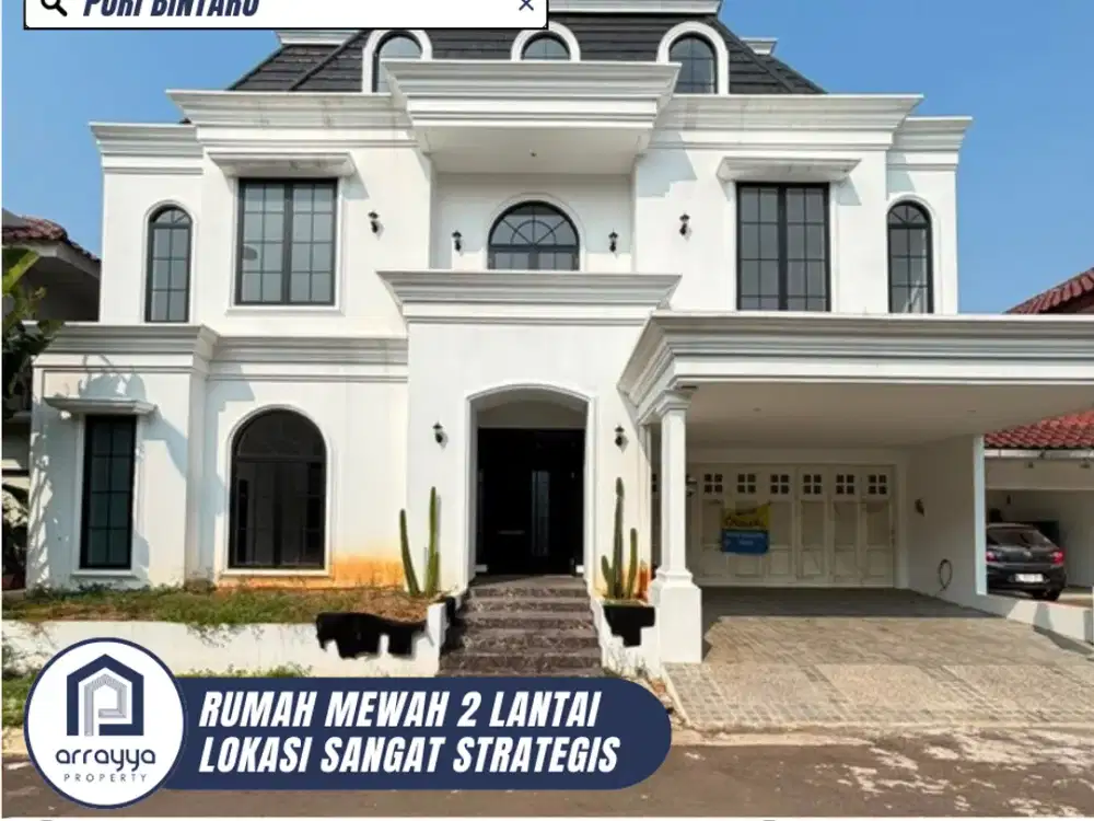 DIJUAL RUMAH MEWAH CANTIK LINGKUNGAN ASRI DI PURI BINTARO (DM76)