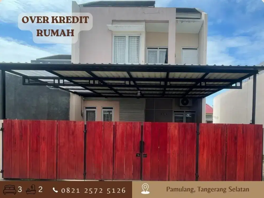 Jual Rumah Over Kredit 2LT dkt Tol di Pamulang Tangerang Selatan