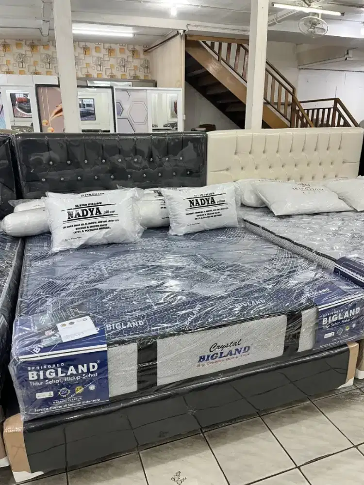Kasur springbed Bigland tipe crystal deluxe no.2 uk.160x200